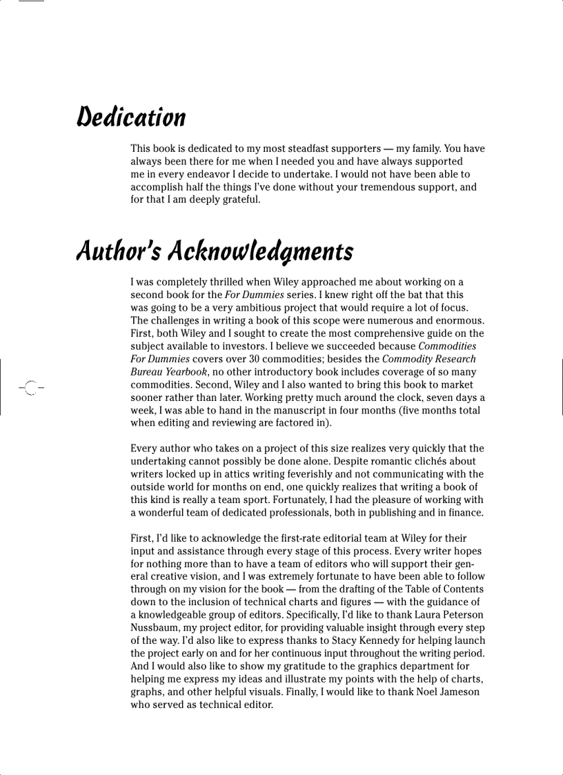 image for page Commodities for Dummies