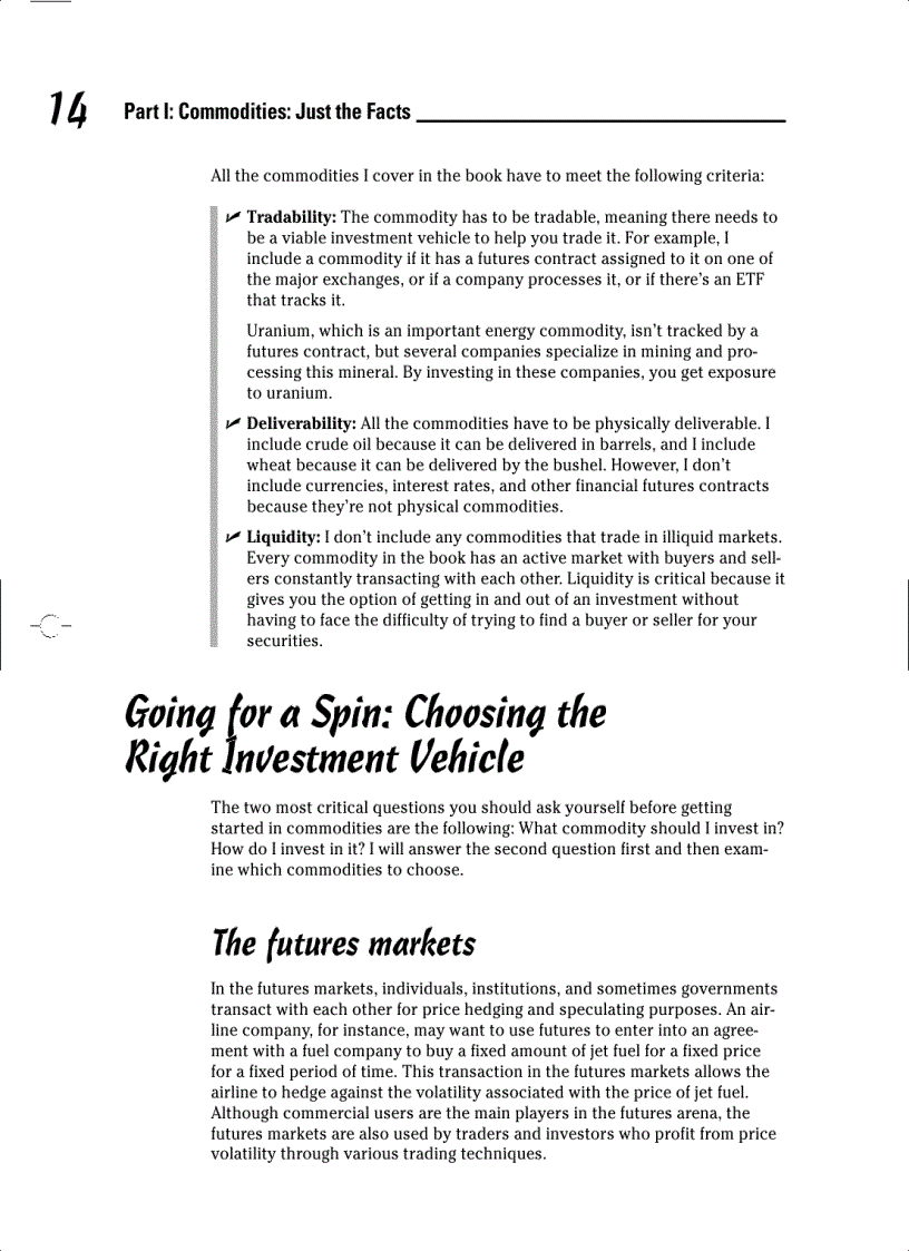 image for page Commodities for Dummies