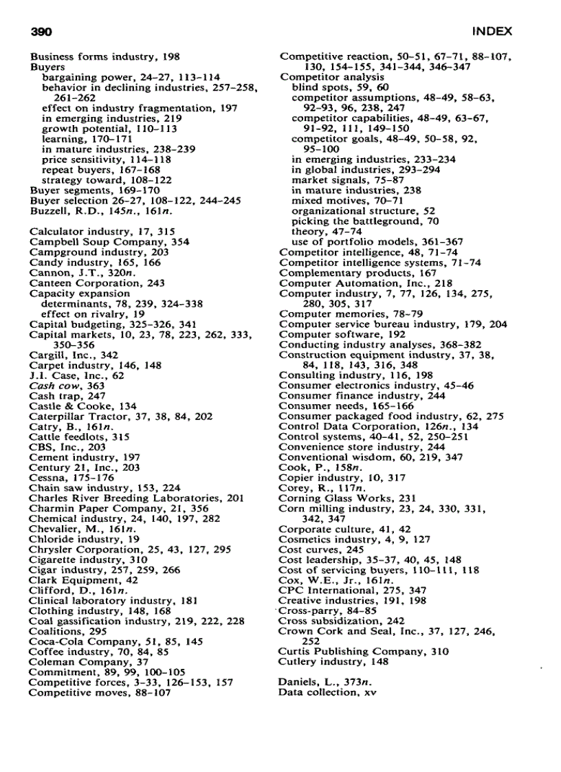 image for page Competitive Strategy Techniques for Analyzing Industries and Competitors