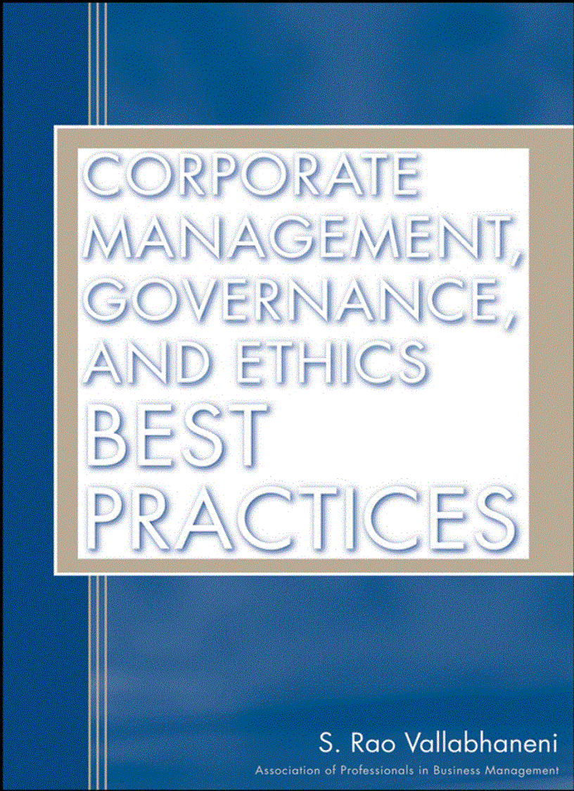 image for page Corporate Management Governance and Ethics Best Practices