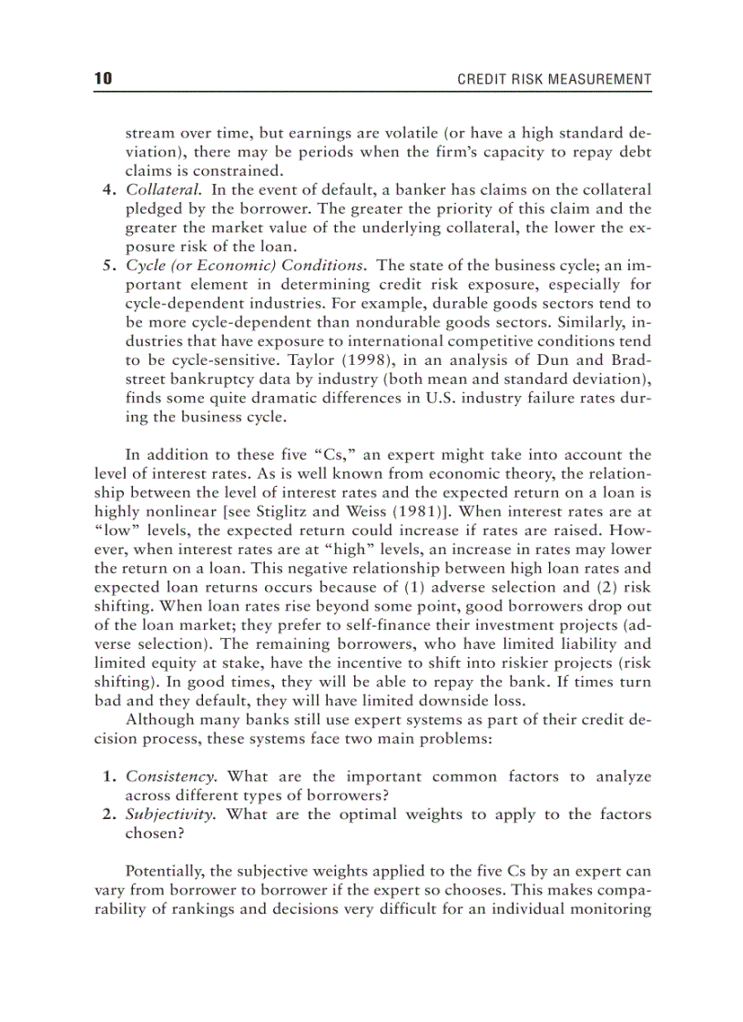 image for page Credit Risk Measurement New Approaches to Value at Risk and Other Paradigms
