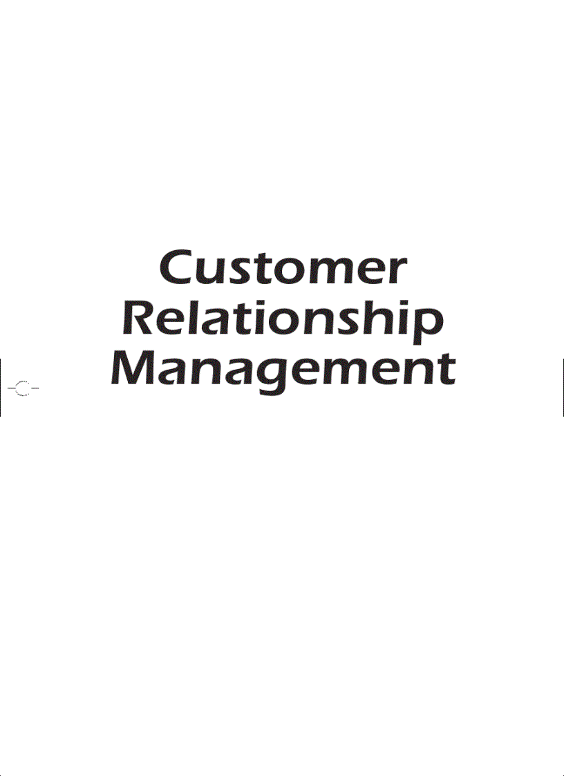 image for page Customer Relationship Management