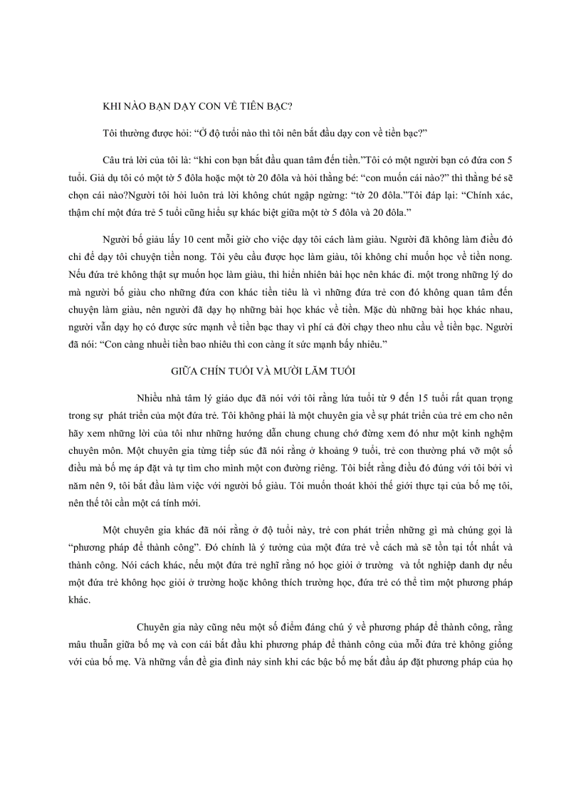 image for page Dạy Con Làm Giàu Để Có Khởi Đầu Thuận Lợi Về Tài Chính Tập 4