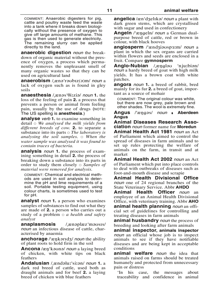 image for page Dictionary of Agriculture