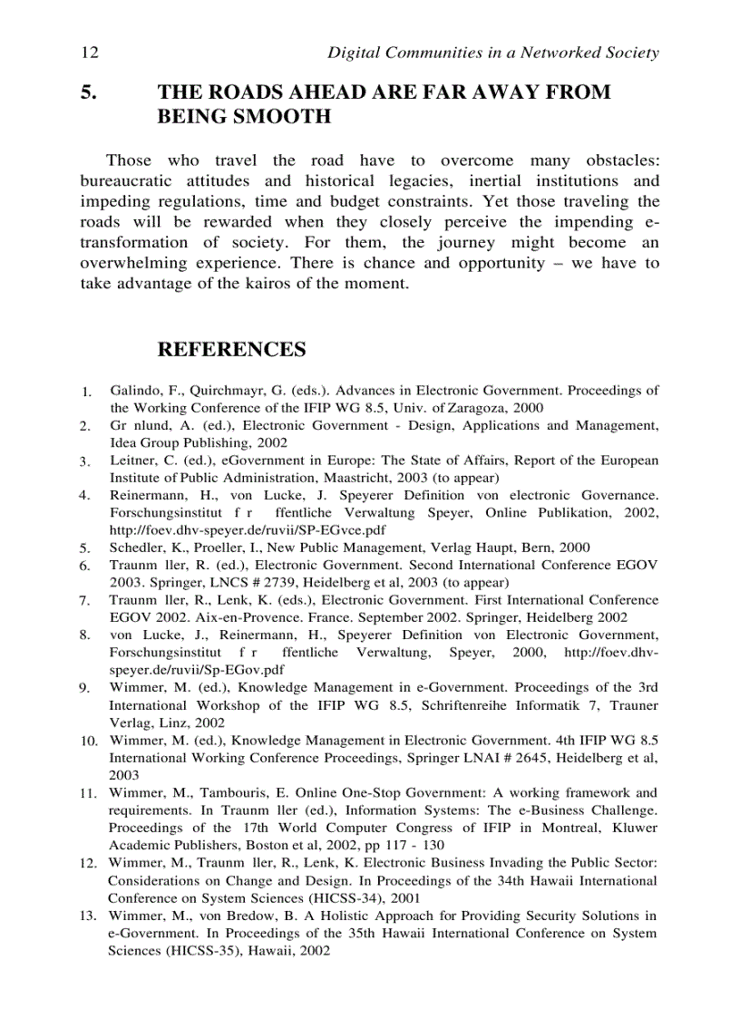 image for page Digital Communities in a Networked Society e Commerce e Business and e Government