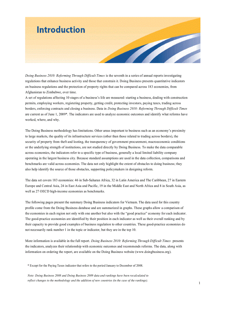 image for page Doing Business 2010 Viet Nam