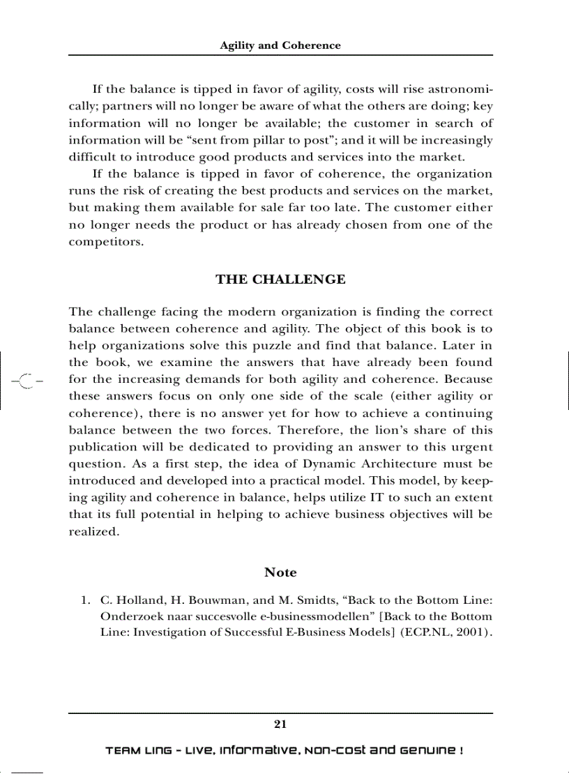 image for page Dynamic Enterprise Architecture How to Make It Work