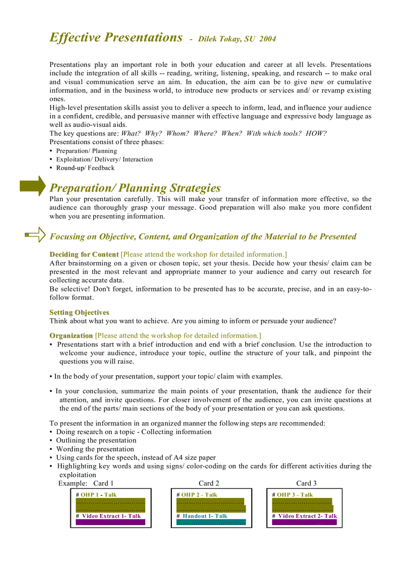 image for page Effective Presentations Career