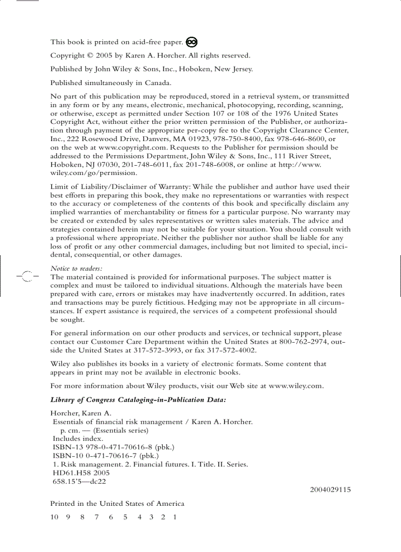 image for page Essentials of Financial Risk Management