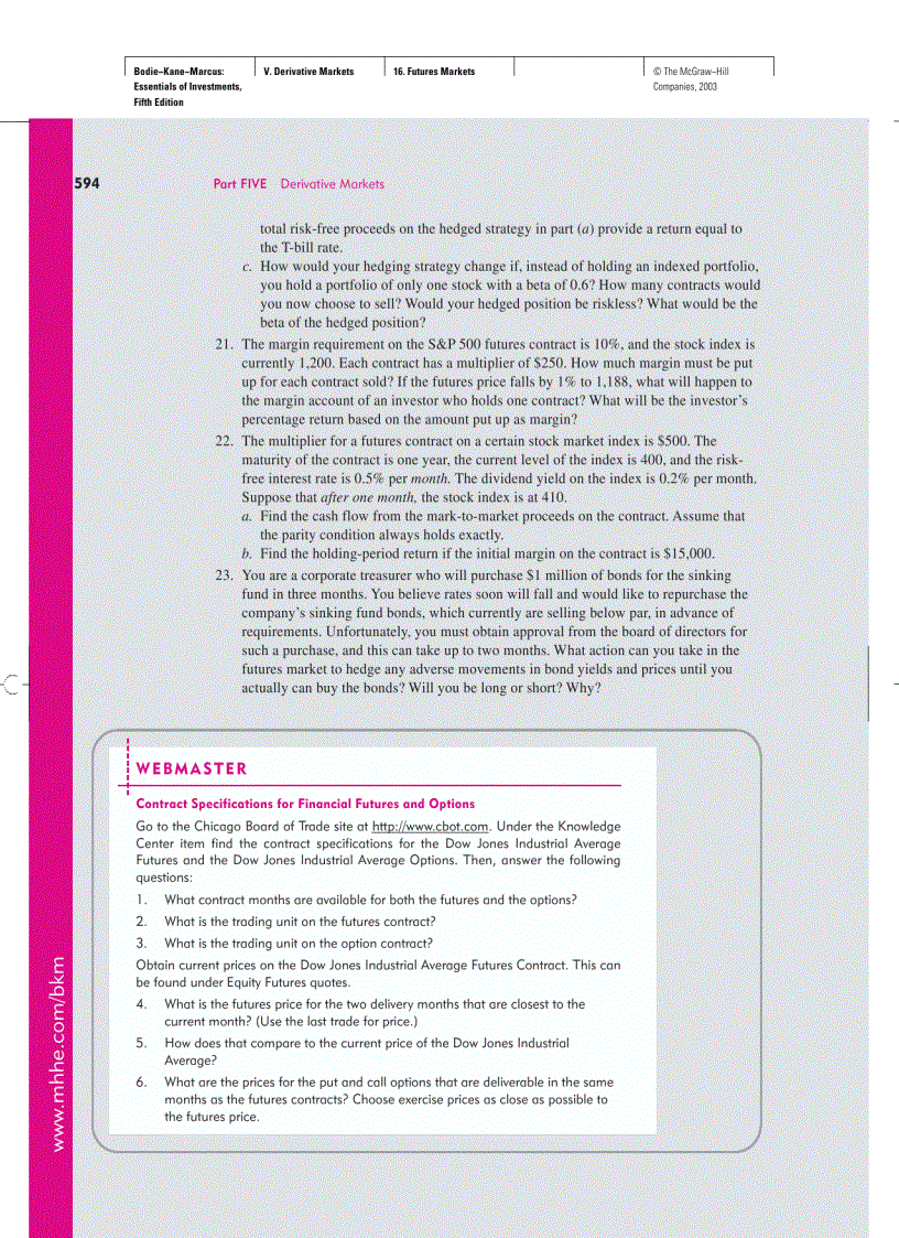image for page Essentials of Investments with S P bind in card