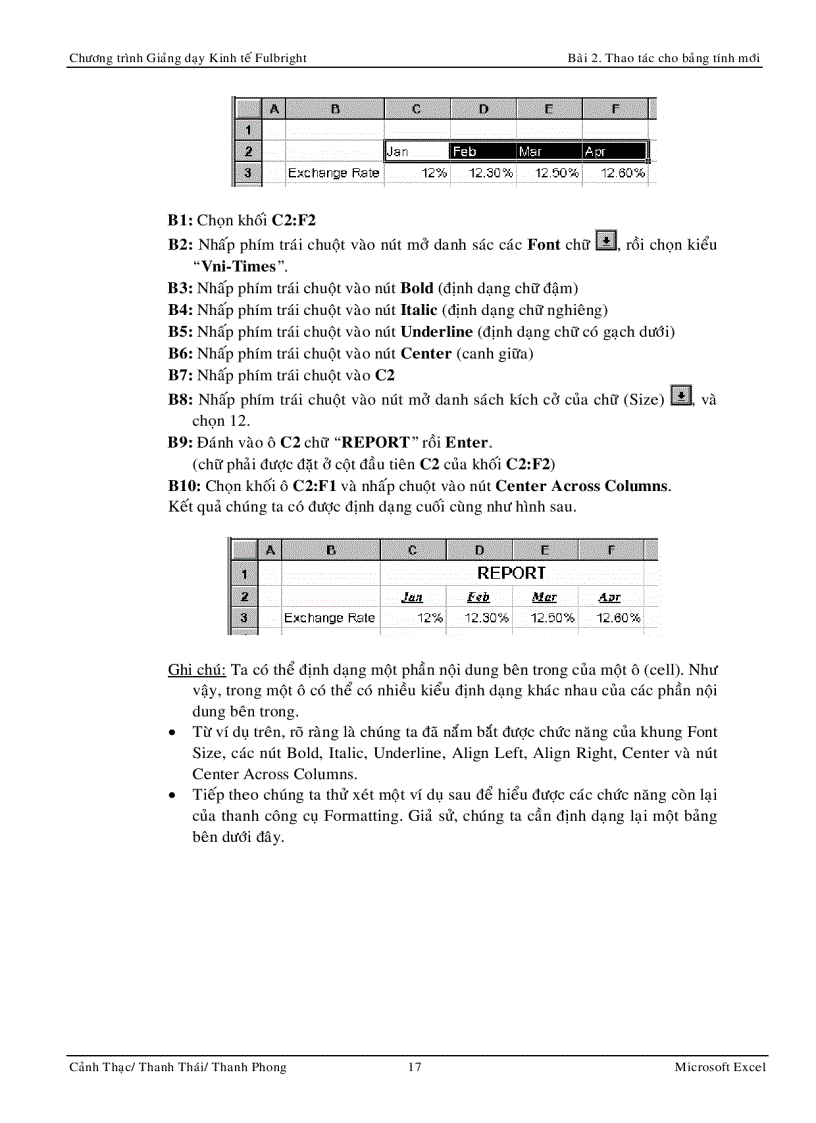 image for page Excell Trong Phân Tích Kinh Tế Phần I