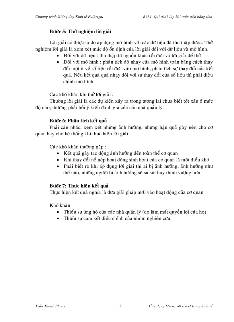 image for page Excell Trong Phân Tích Kinh Tế Phần II