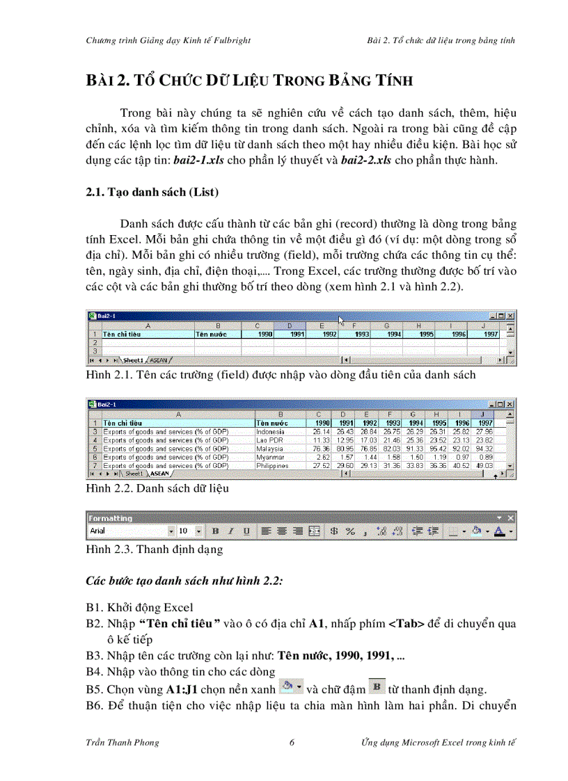 image for page Excell Trong Phân Tích Kinh Tế Phần II