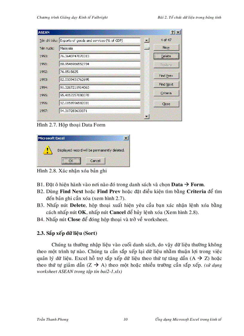 image for page Excell Trong Phân Tích Kinh Tế Phần II