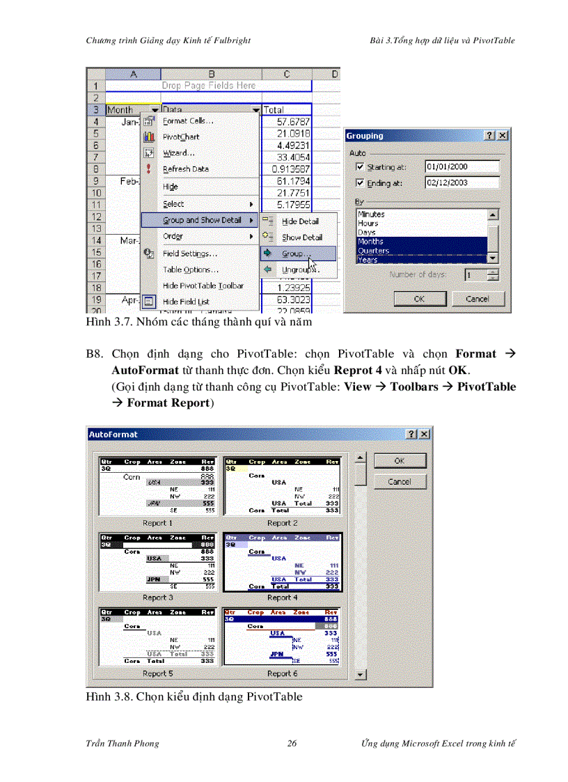 image for page Excell Trong Phân Tích Kinh Tế Phần II