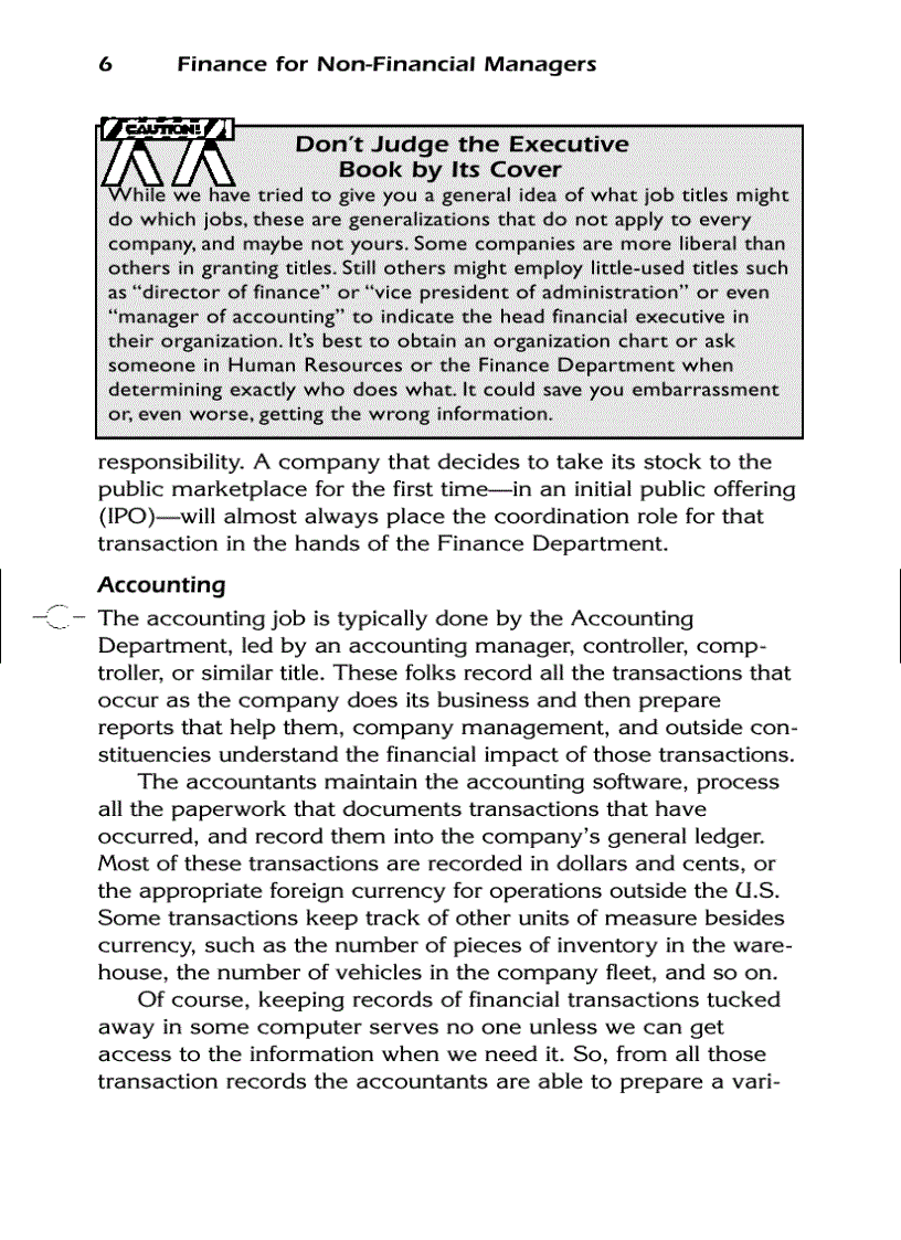 image for page Finance for Non Financial Managers