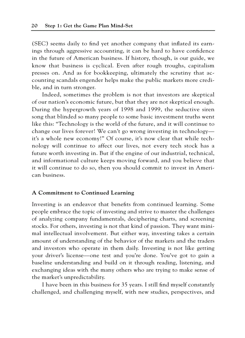 image for page Getting an Investing Game Plan Creating It Working It Winning It