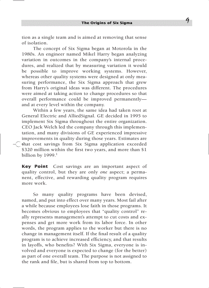 image for page Getting Started in Six Sigma