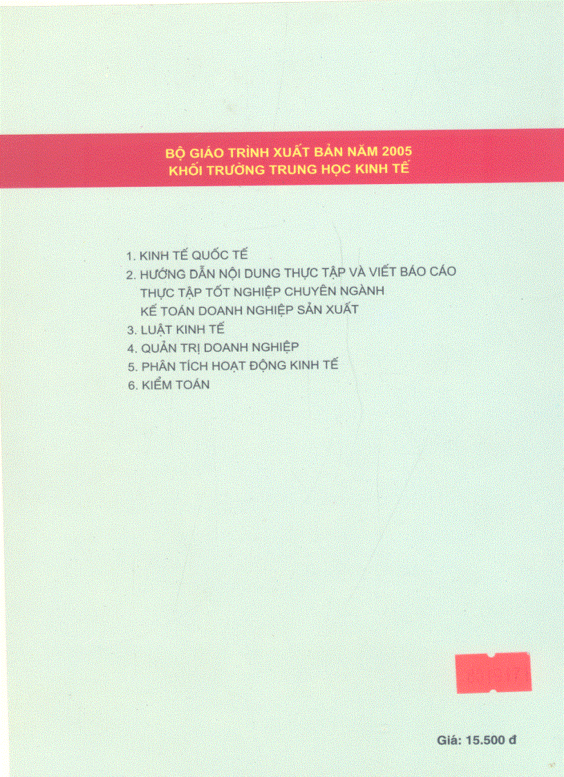 image for page Giáo Trình Kiểm Toán