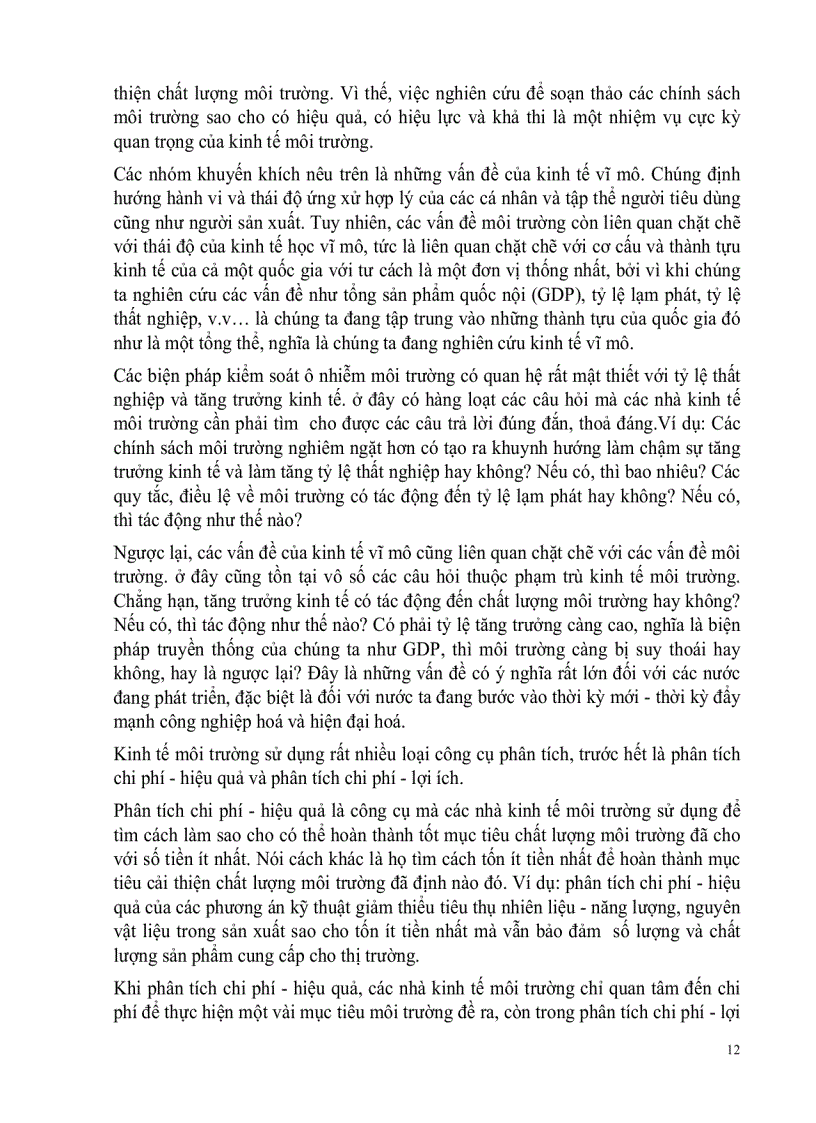 image for page Giáo trình kinh tế và quản lý môi trường