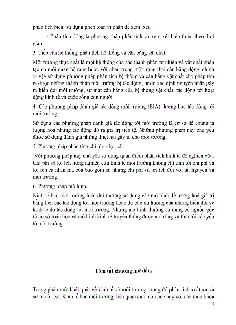 image for page Giáo trình kinh tế và quản lý môi trường