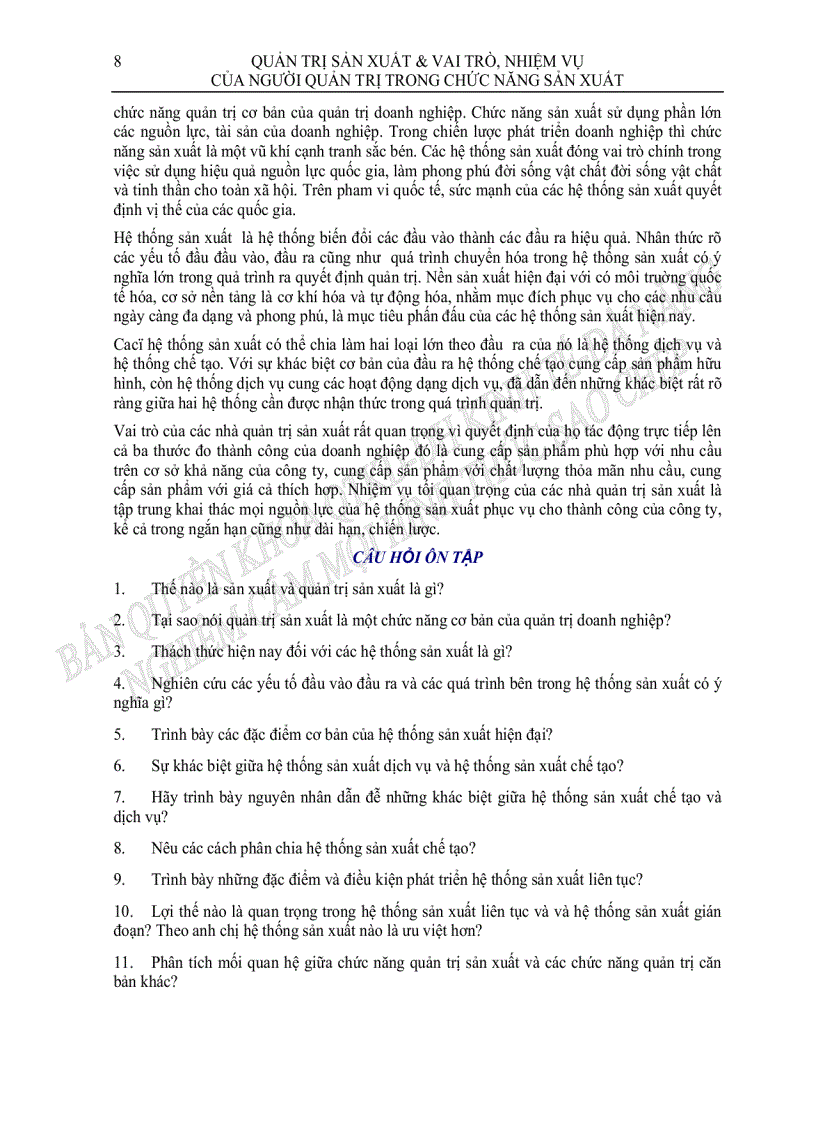 image for page Giáo Trình Quản Trị Sản Xuất