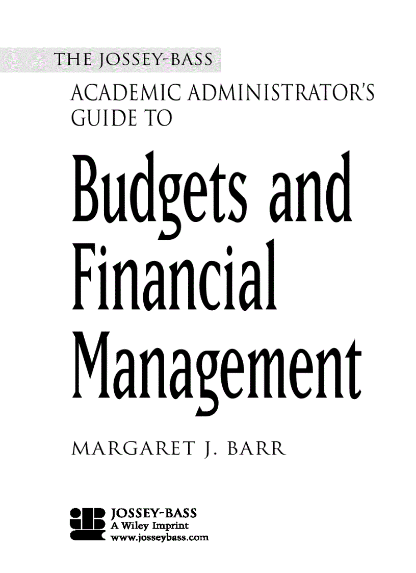 Guide To Budgets And Financial Management