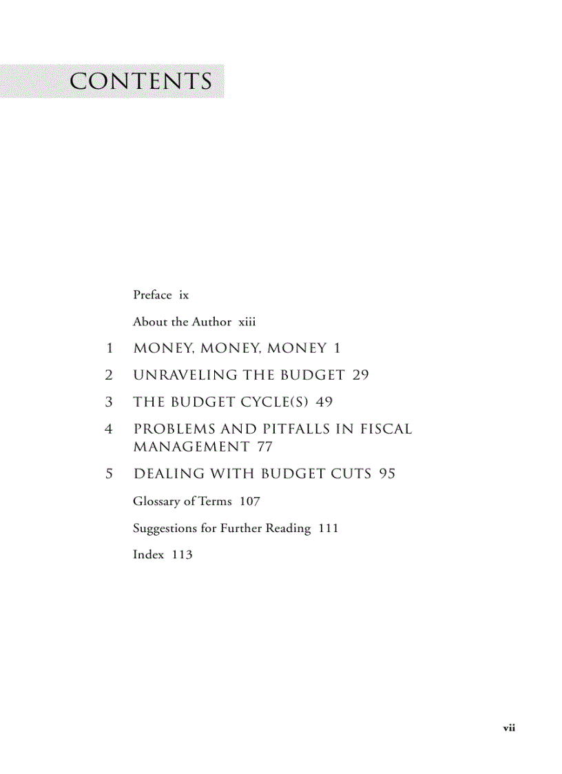 image for page Guide To Budgets And Financial Management