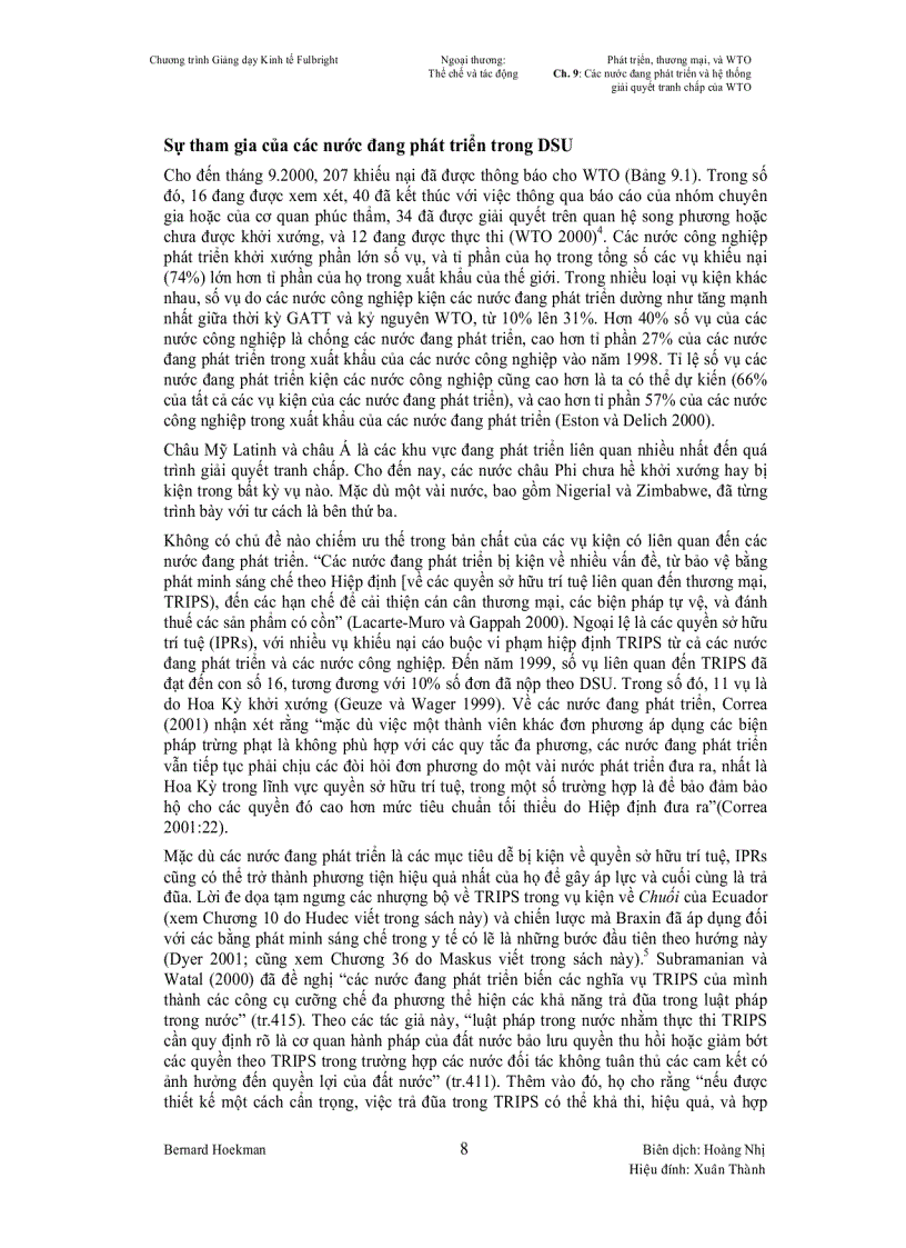 image for page Hệ Thống Tranh Chấp WTO