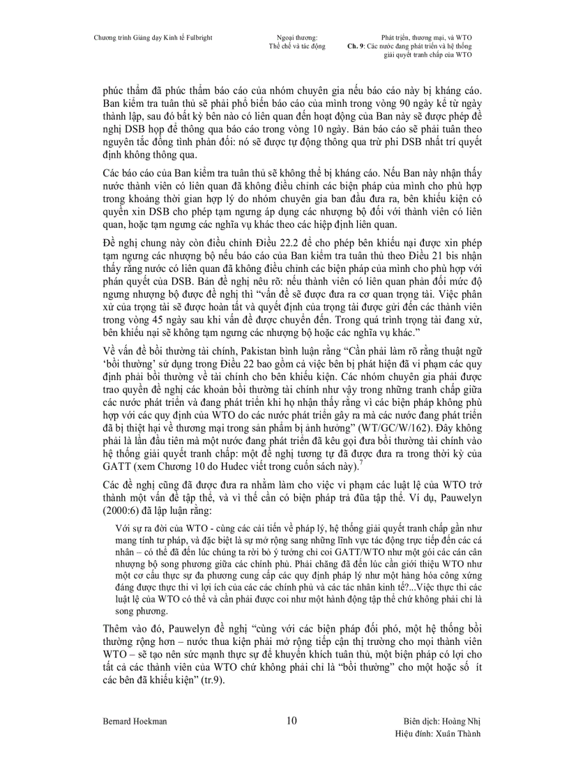 image for page Hệ Thống Tranh Chấp WTO