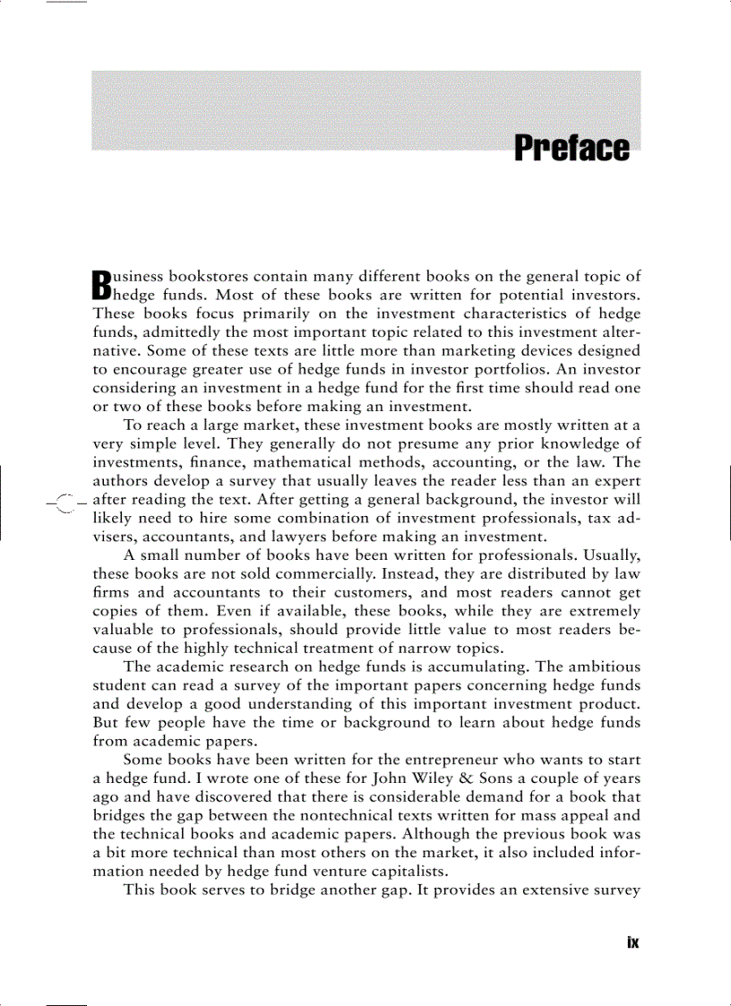 image for page Hedge Fund Course