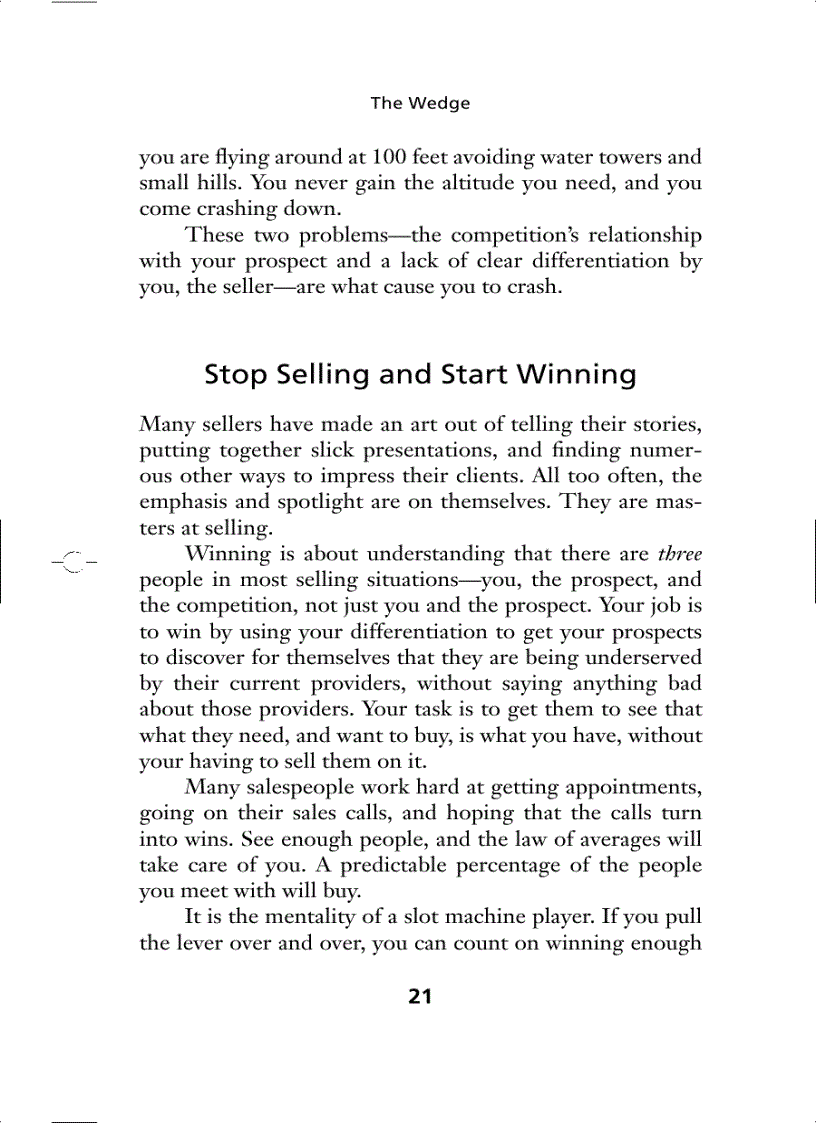 image for page How to Get Your Competition Fired Without Saying Anything Bad About Them Using The Wedge to Increase Your Sales