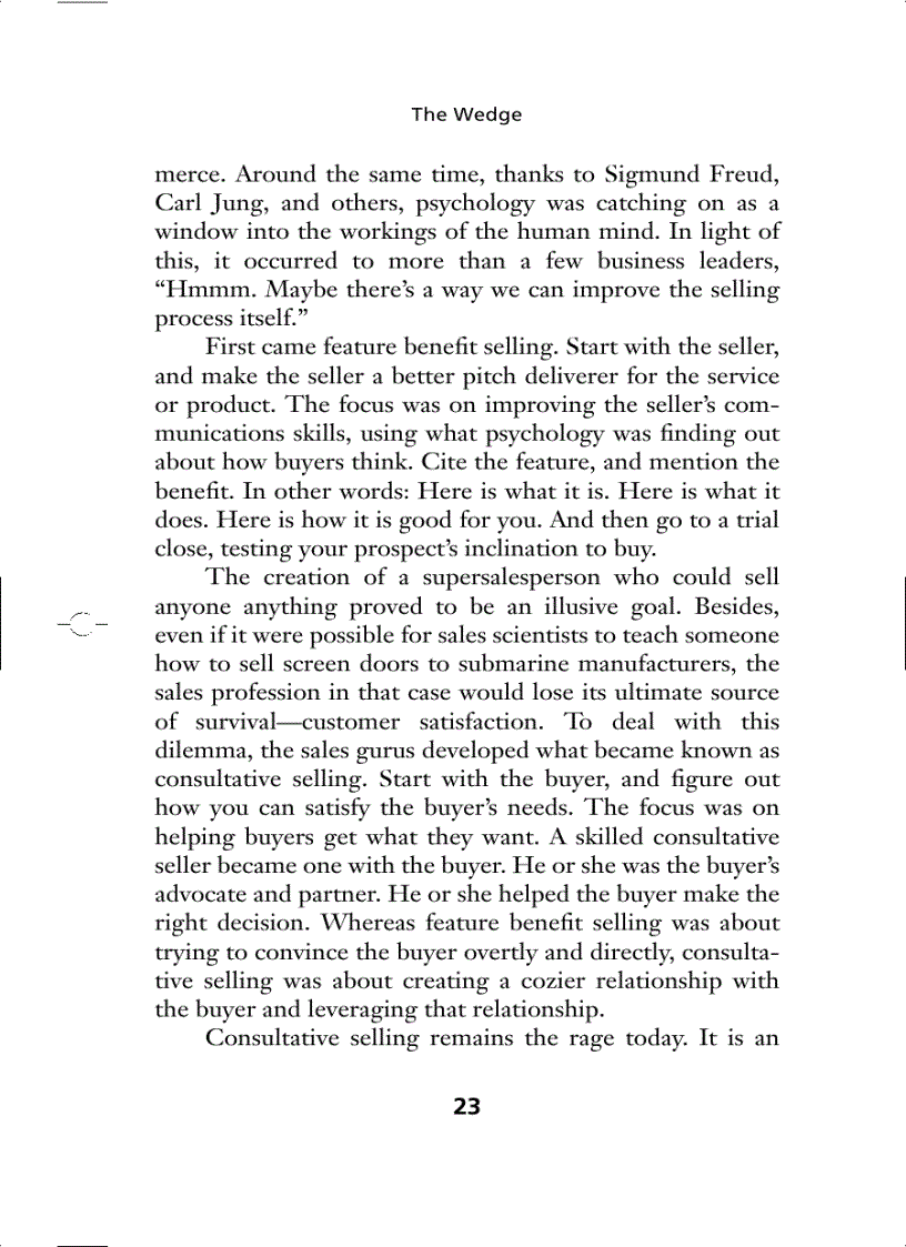 image for page How to Get Your Competition Fired Without Saying Anything Bad About Them Using The Wedge to Increase Your Sales