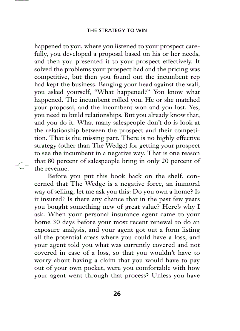 image for page How to Get Your Competition Fired Without Saying Anything Bad About Them Using The Wedge to Increase Your Sales
