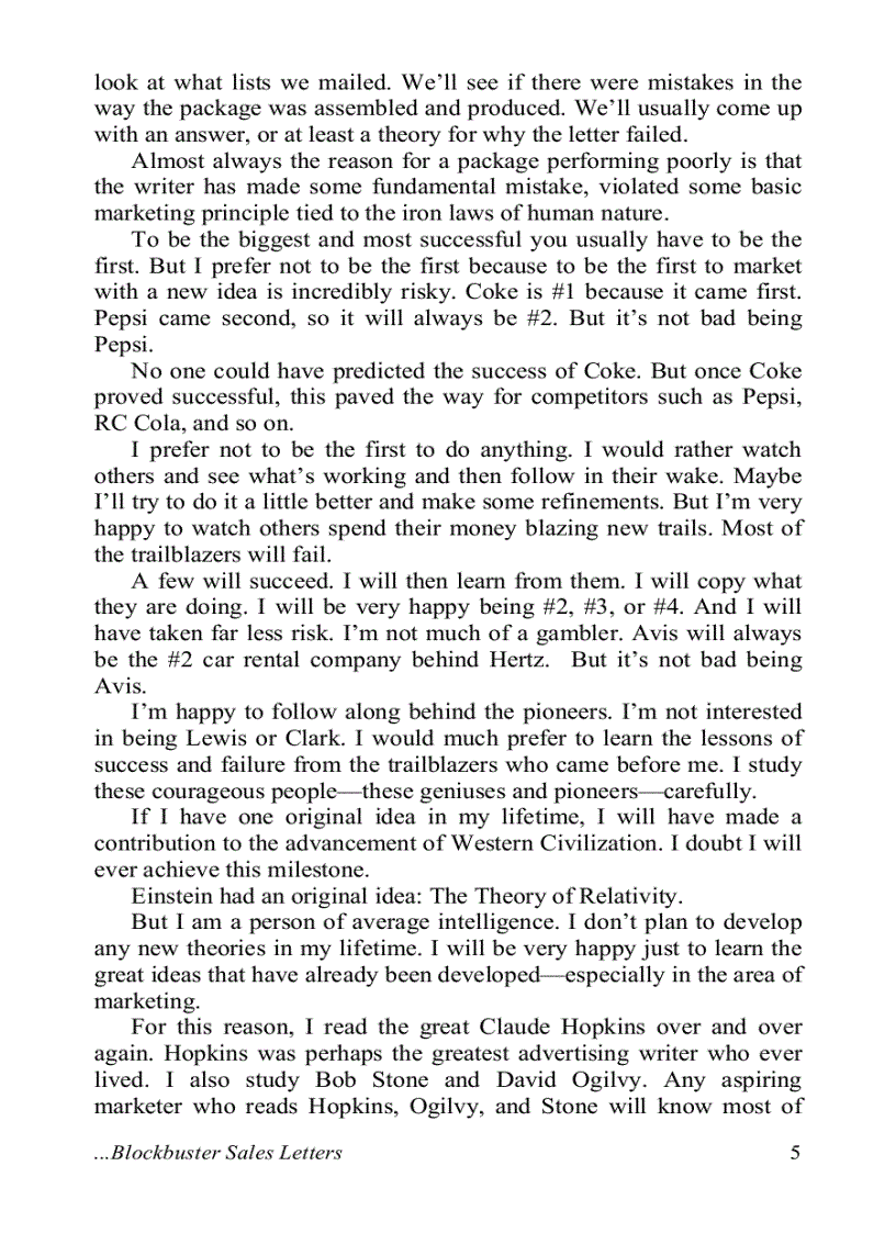 image for page How to Write Blockbuster Sales Letters