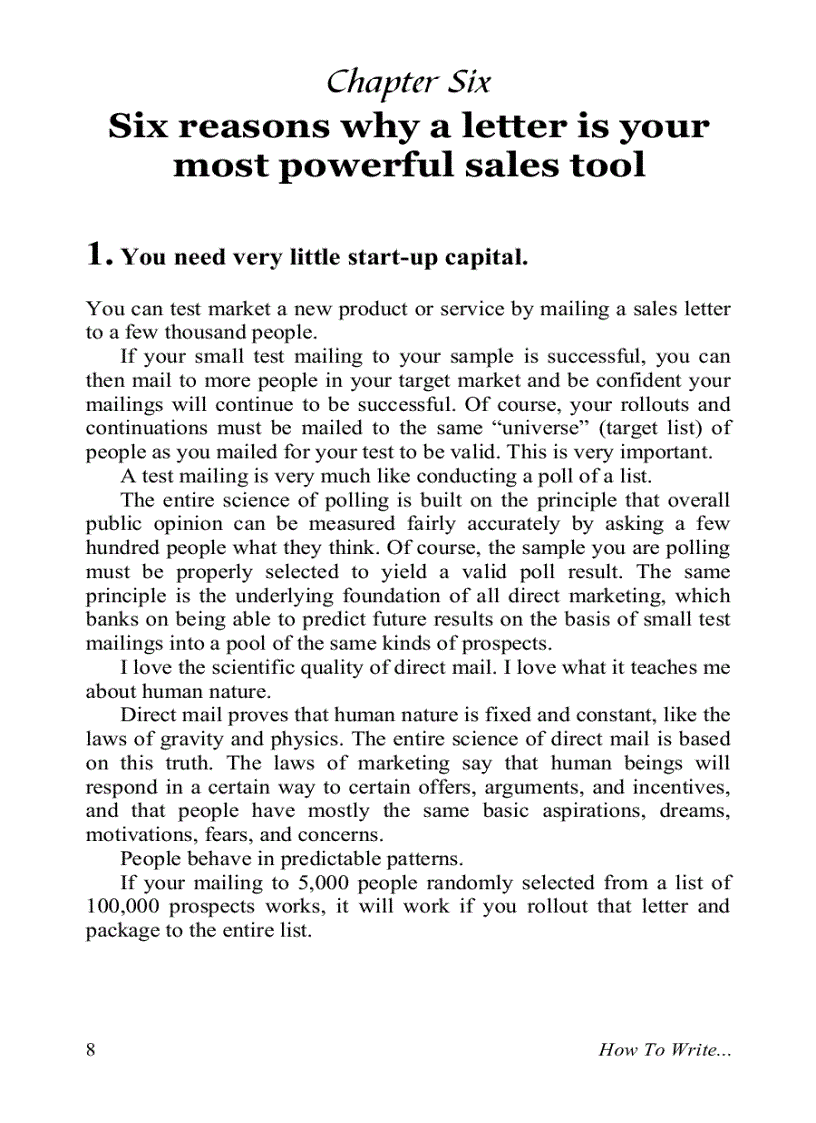 image for page How to Write Blockbuster Sales Letters