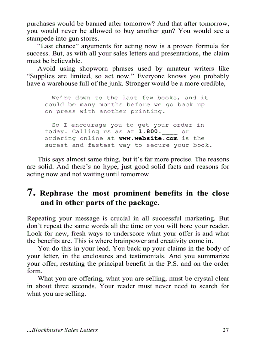 image for page How to Write Blockbuster Sales Letters