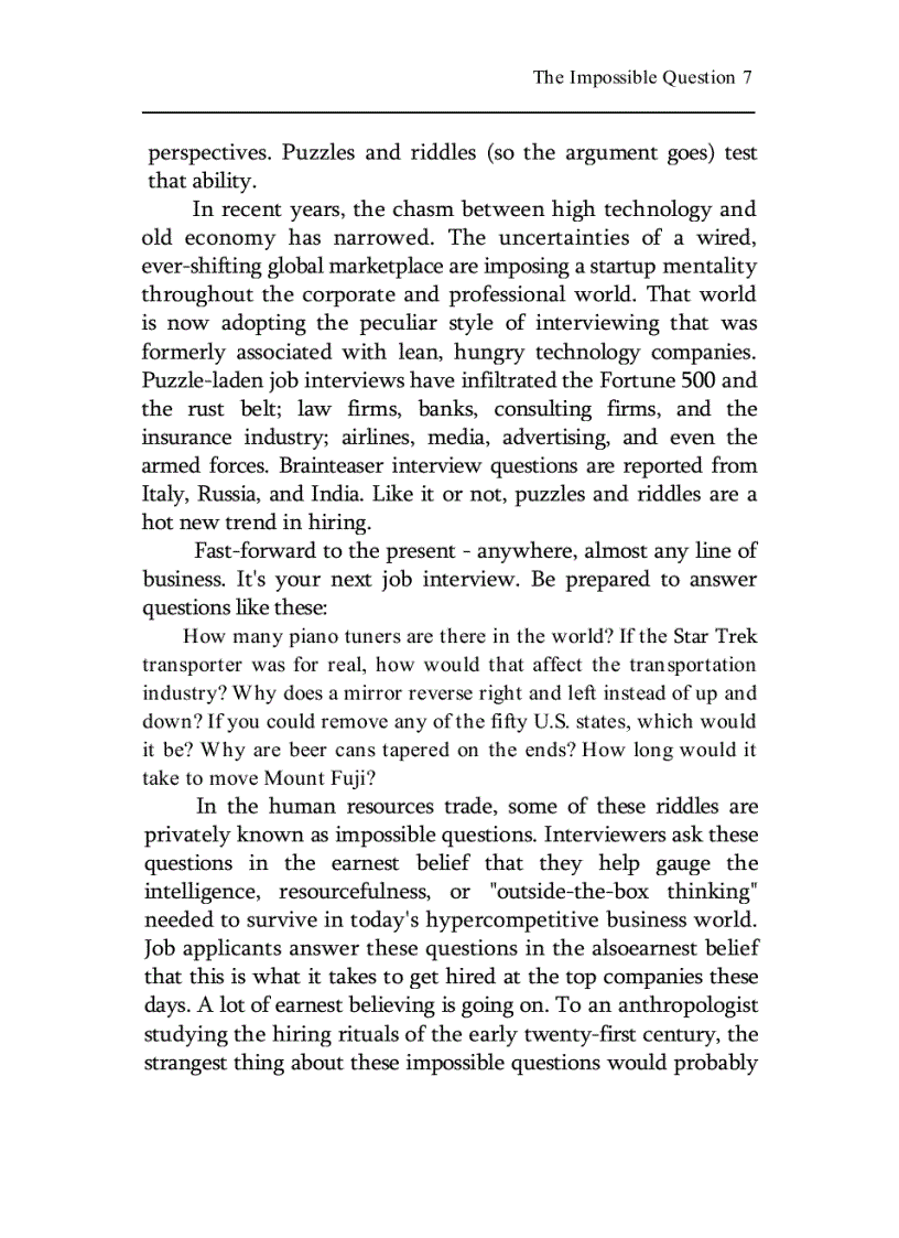 image for page How Would You Move Mount Fuji Microsoft s Cult of the Puzzle How the World s Smartest Company Selects the Most Creative Thinkers