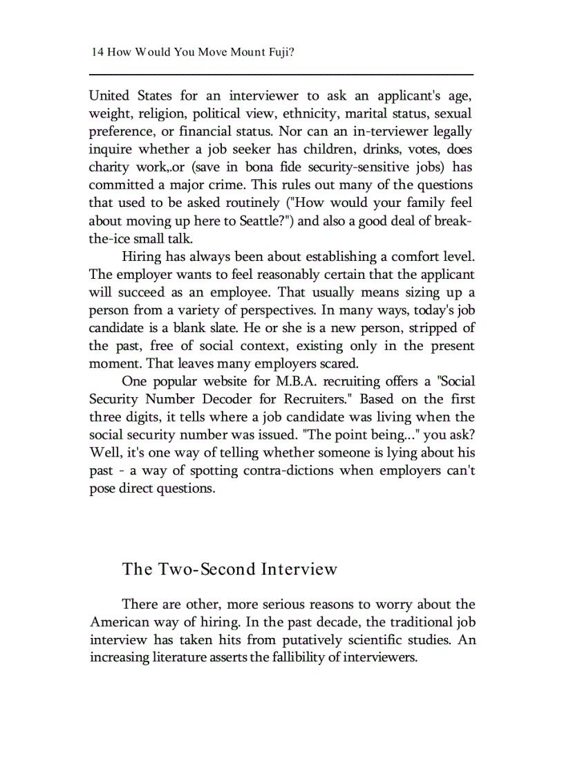 image for page How Would You Move Mount Fuji Microsoft s Cult of the Puzzle How the World s Smartest Company Selects the Most Creative Thinkers