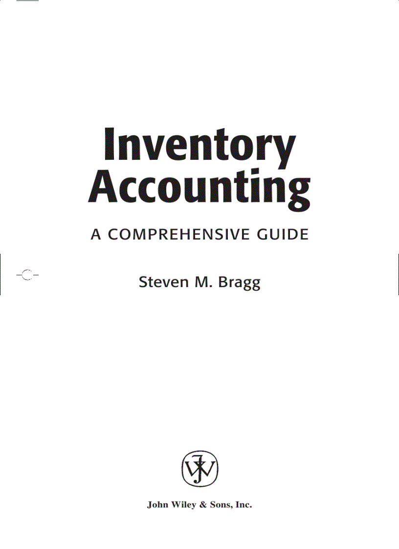 Inventory Accounting A Comprehensive Guide