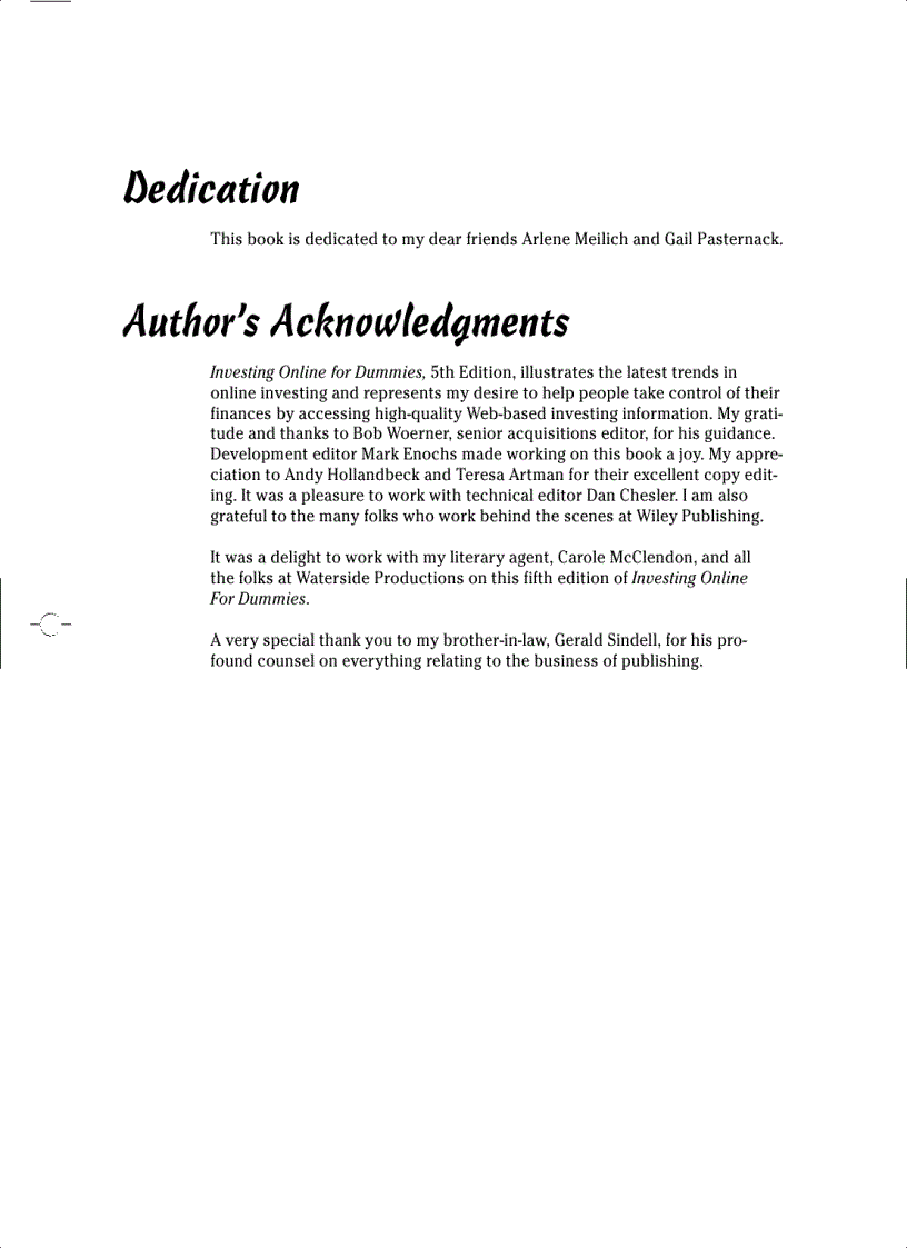 image for page Investing Online for Dummies 5th Edition