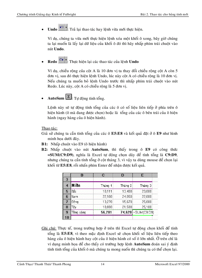 image for page Kỹ Năng Phân Tích Kinh Tế Trong Excel 2000