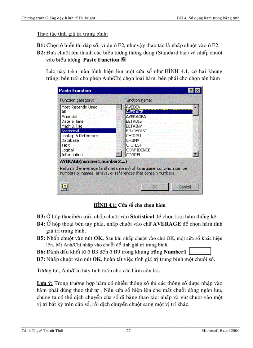 image for page Kỹ Năng Phân Tích Kinh Tế Trong Excel 2000