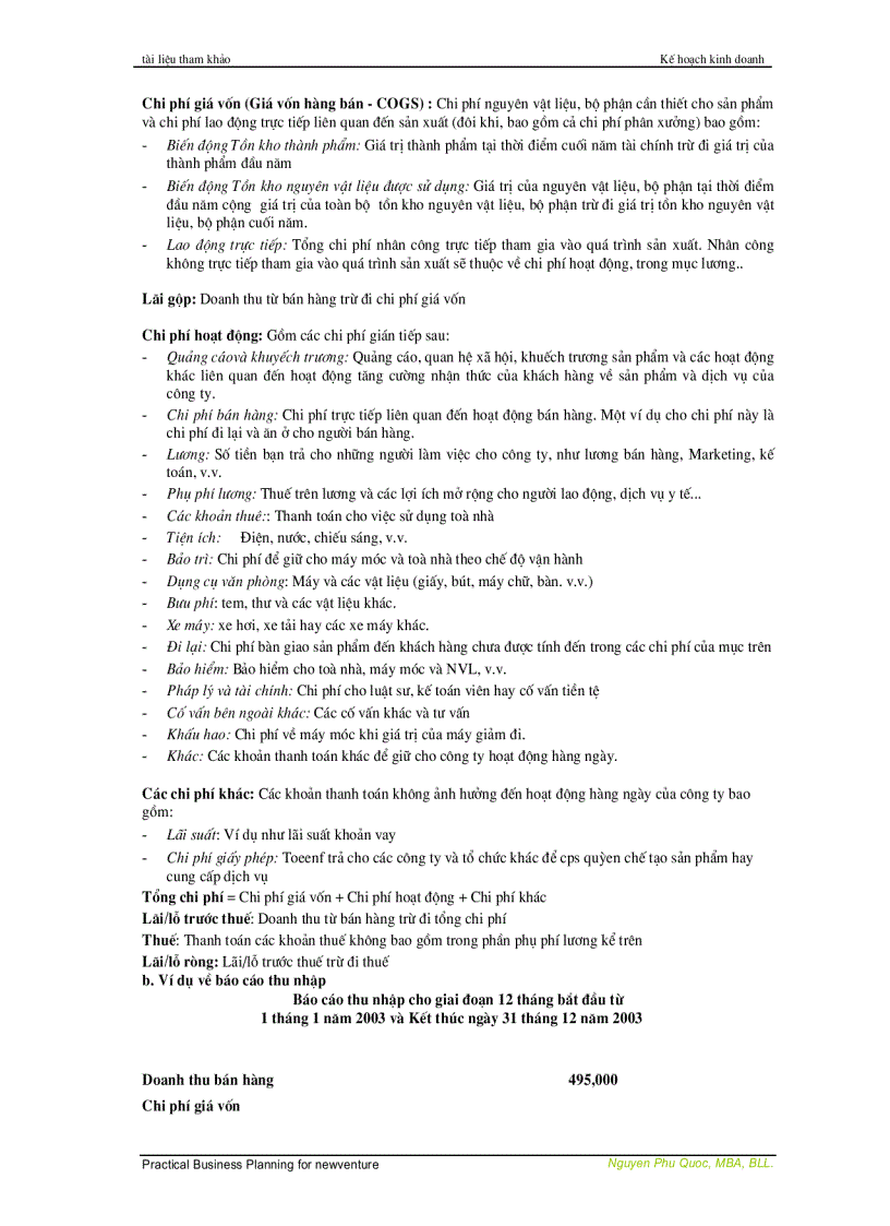 image for page Lập Kế Hoạch Khởi Sự Kinh Doanh Hiệu Quả