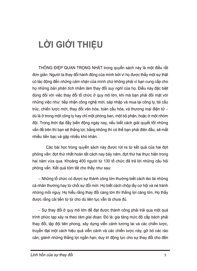 image for page Linh hồn của sự thay đổi