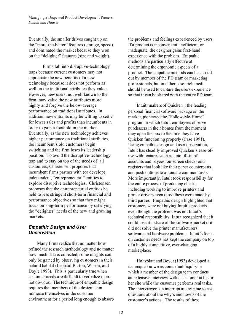 image for page Managing a Dispersed Product Development Process