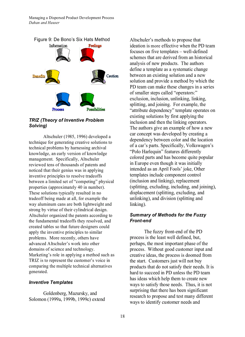 image for page Managing a Dispersed Product Development Process