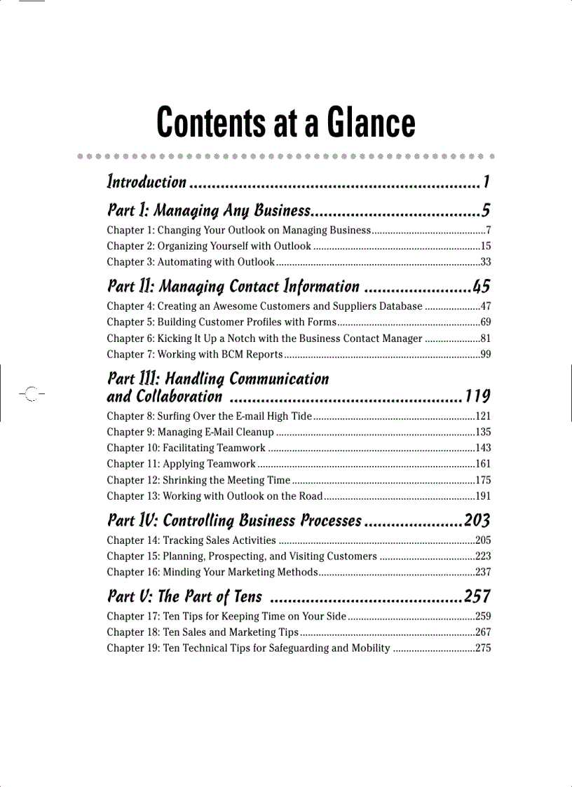 image for page Managing Your Business with Outlook 2003 For Dummies