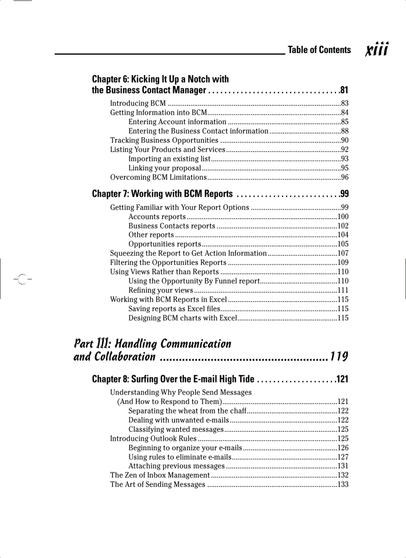 image for page Managing Your Business with Outlook 2003 For Dummies