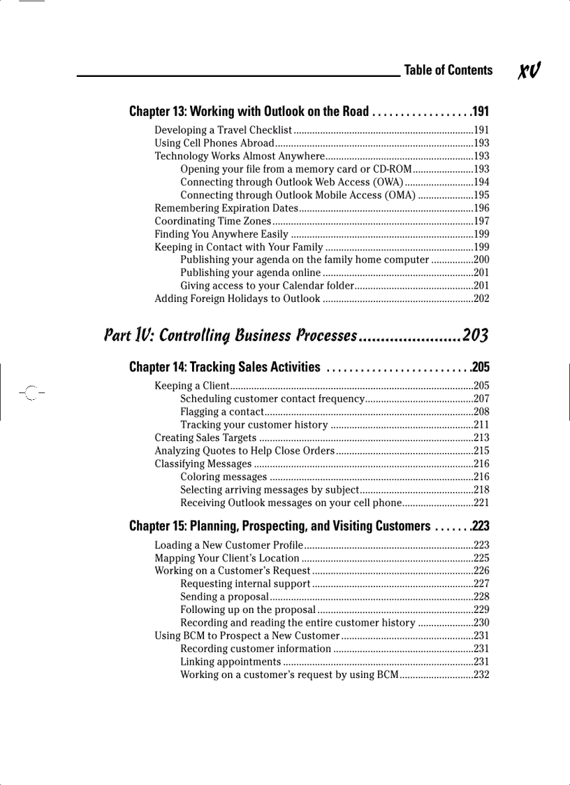 image for page Managing Your Business with Outlook 2003 For Dummies